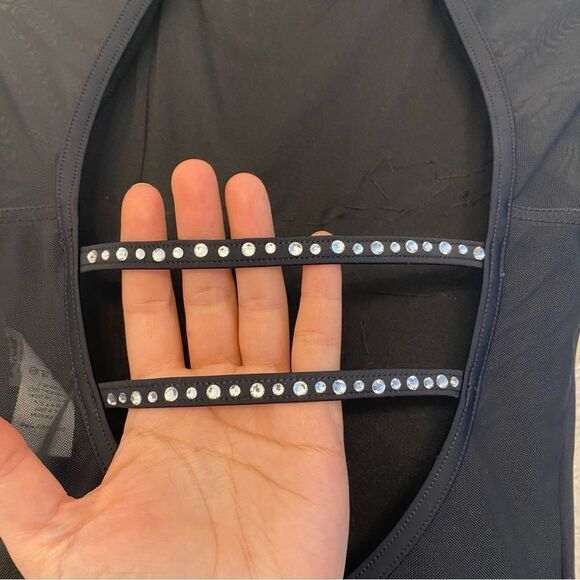 Weissman solo custom Dance costume black Long Poet Sleeve Leotard MT11817 MC - Picture 10 of 14